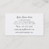 Carte de visite de Flamant rose (Dos)