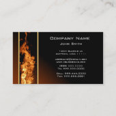 Carte de visite de flamme vertical (Devant)