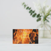 Carte de visite de flammes (Debout devant)