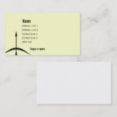 Carte de visite de flèche de tir à l'arc (Devant / Derrière)