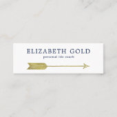 Carte de visite de flèche d'or (Devant)