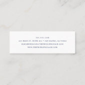 Carte de visite de flèche d'or (Dos)