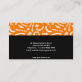 Carte de visite de flèches de croix orange (Dos)