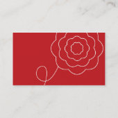 Carte de visite de fleur (Dos)