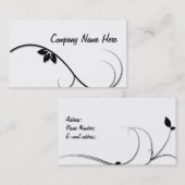 carte de visite de fleur (Devant / Derrière)