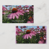 Carte de visite de fleur de cône (Devant / Derrière)