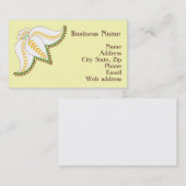 Carte de visite de fleur de henné (Devant / Derrière)