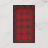 Carte de visite de Fleur de lis (Dos)