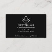 Carte de visite de Fleur De Lis Icon (Dos)