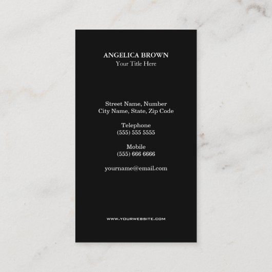 Carte de visite de fleur de Lotus d'aquarelle (Dos)