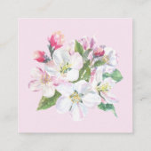 carte de visite de fleur de pomme (Dos)