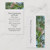 Carte de visite de fleur de pommier (Devant / Derrière)