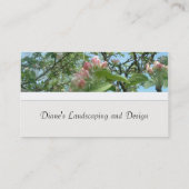 Carte de visite de fleur de pommier (Dos)