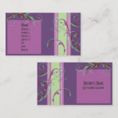 Carte de visite de fleur de ressort (Devant / Derrière)