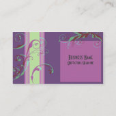 Carte de visite de fleur de ressort (Dos)