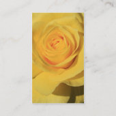 Carte de visite de fleur de rose jaune (Dos)