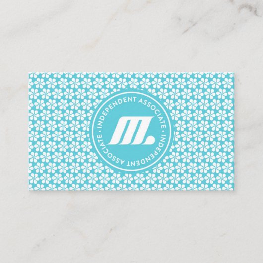 Carte de visite de fleur d'hydratation de M (Devant)