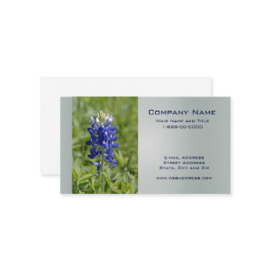 Carte de visite de fleur sauvage de Bluebonnet de