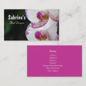 Carte de visite de fleuriste (Devant / Derrière)