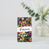 Carte de visite de fleuriste (Debout devant)