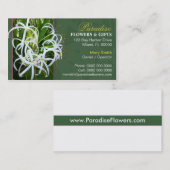 Carte de visite de fleuriste (Devant / Derrière)