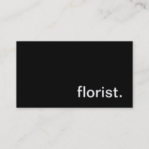 Carte de visite de fleuriste