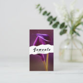 Carte de visite de fleuriste (Debout devant)