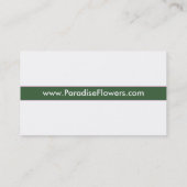 Carte de visite de fleuriste (Dos)