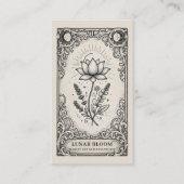 Carte de visite de fleuriste céleste vintage | Mys (Devant)