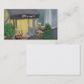 CARTE DE VISITE DE FLEURISTE DE PARIS (Devant / Derrière)