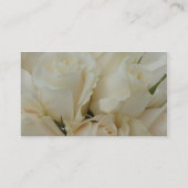 Carte de visite de fleuriste - roses blancs (Dos)