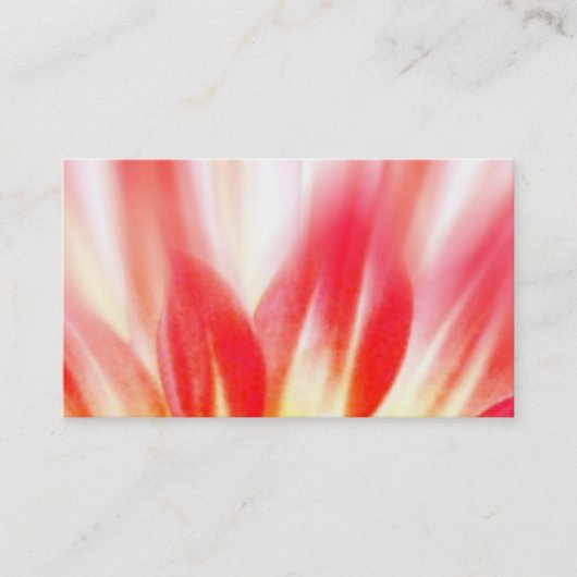 Carte de visite de fleurs (Devant)