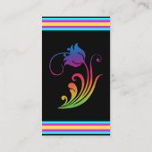 Carte de visite de fleurs (Dos)