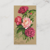 Carte de visite de fleurs (Dos)
