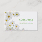 Carte de visite de fleurs (Dos)