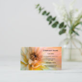 Carte de visite de fleurs artistiques (Debout devant)