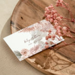 Carte de visite de fleurs Boho<br><div class="desc">carte de visite professionnel beauté</div>