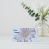 Carte de visite de fleurs d'âne pourpre (Debout devant)