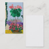 CARTE DE VISITE DE FLEURS DE BERLIN D'ÎLE DE MUSÉE (Devant / Derrière)