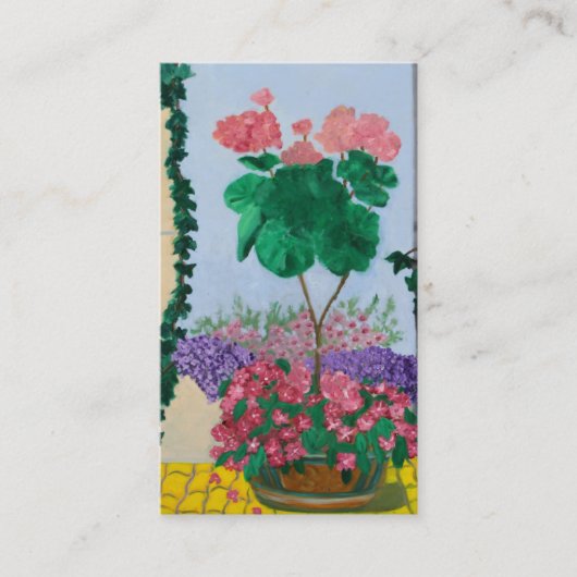 CARTE DE VISITE DE FLEURS DE BERLIN D'ÎLE DE MUSÉE (Devant)