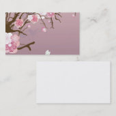 Carte de visite de fleurs de cerisier (Devant / Derrière)