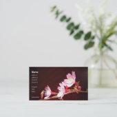 Carte de visite de fleurs de cerisier (Debout devant)