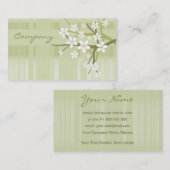 Carte de visite de fleurs de cerisier (Devant / Derrière)