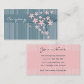 Carte de visite de fleurs de cerisier (Devant / Derrière)