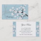 Carte de visite de fleurs de cerisier (Devant / Derrière)