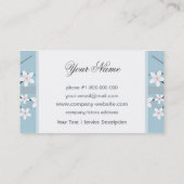 Carte de visite de fleurs de cerisier (Dos)