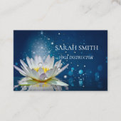 Carte de visite de fleurs de lotus élégant moderne (Devant)