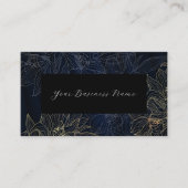 Carte de visite de fleurs de minuit (Devant)