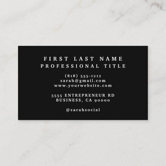 Carte de visite de fleurs de Red Poppies (Dos)