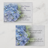 Carte de visite de fleurs d'Hydrangea (Devant / Derrière)